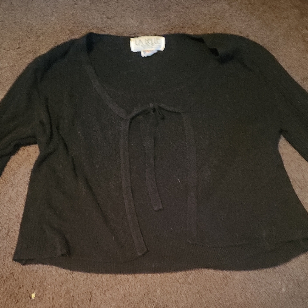 LA BELLE Women's Elegant Black Cardigan